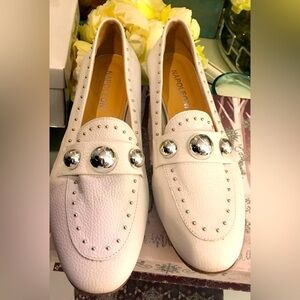 Napoleoni loafers•Size 40•9- 10 will fit•leather with silver studs.
Retail $350+